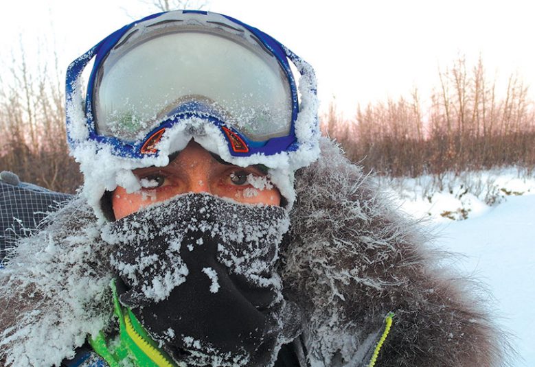 John Cantor wearing ski gear in the snow