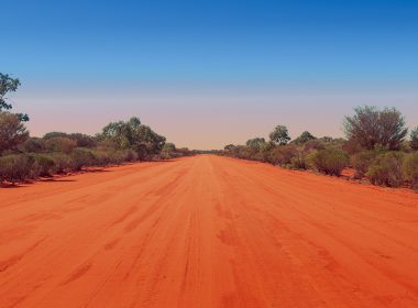 Red dirt road to Bourke, NSW