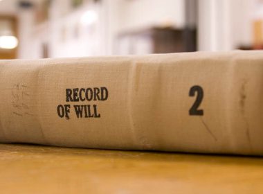 Bound wills ledger
