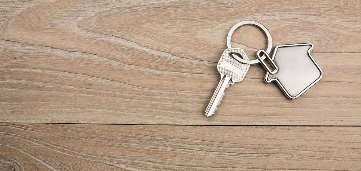 Close up of house keys