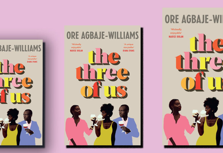 cover fo book The Three of Us showing three African people drinking wine